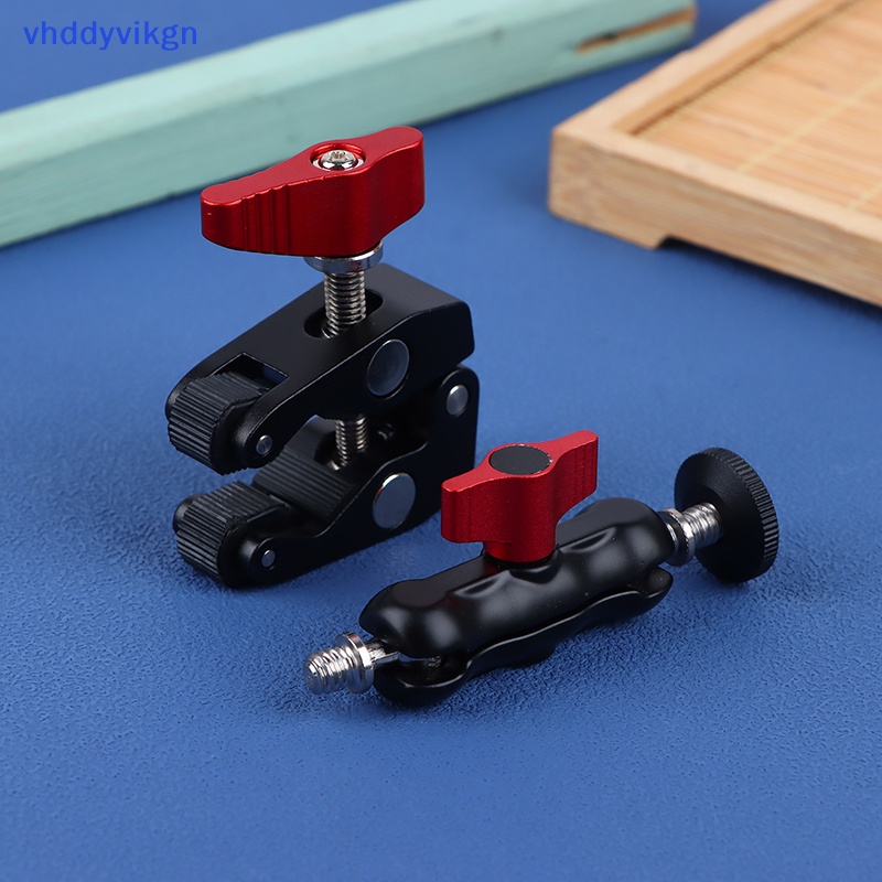 Kẹp hợp kim nhôm có hai đầu 1 / 4 '' 3 / 8 '' cho giá đỡ điện thoại / Camera Video