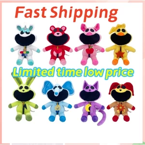 BCT Smiling Critters Plush Toy Smiling Critters Cat Smiling Critters Đồ chơi sang trọng Hopscotch CatNap BearHug Búp bê sang trọng Dễ thương Mềm mại Quà tặng Giáng sinh cho trẻ em