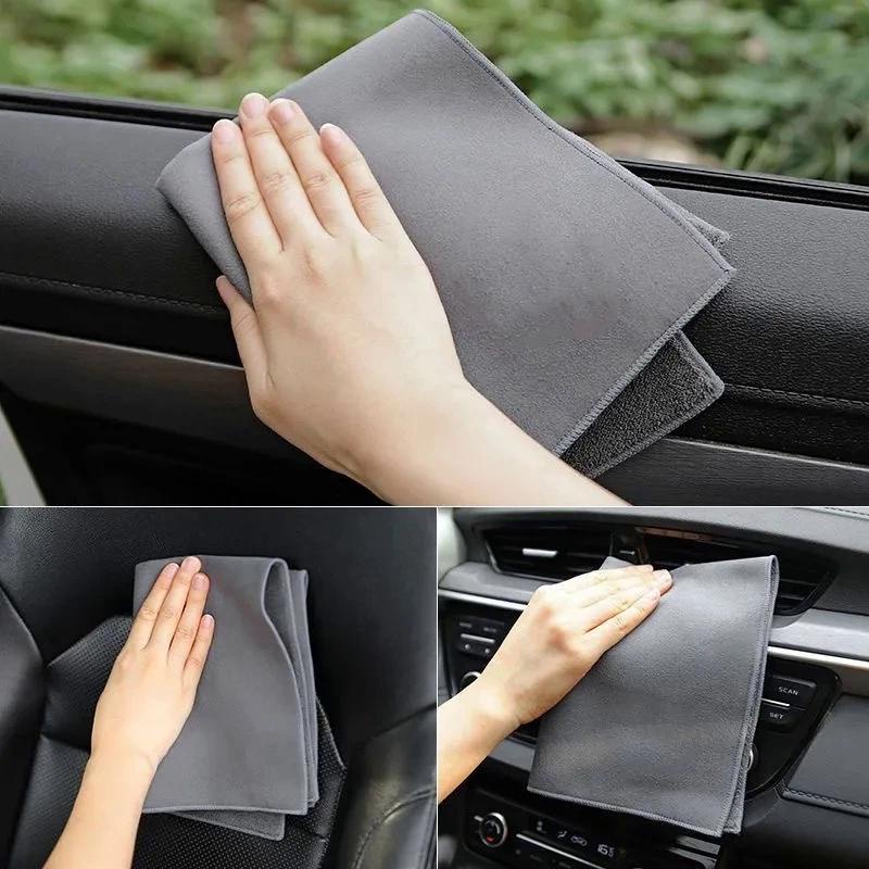 Khăn Lau Xe Hơi Bằng Da Lộn Hai Mặt Chất Lượng Cao Cho Bmw M 3 Series 5 Series X5 X3 X1 2 Series 1 Series 4 Series X4