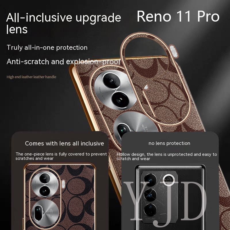Ốp Lưng TPU PhốI Da ChốNg SốC Cho OPPO Reno11 Pro