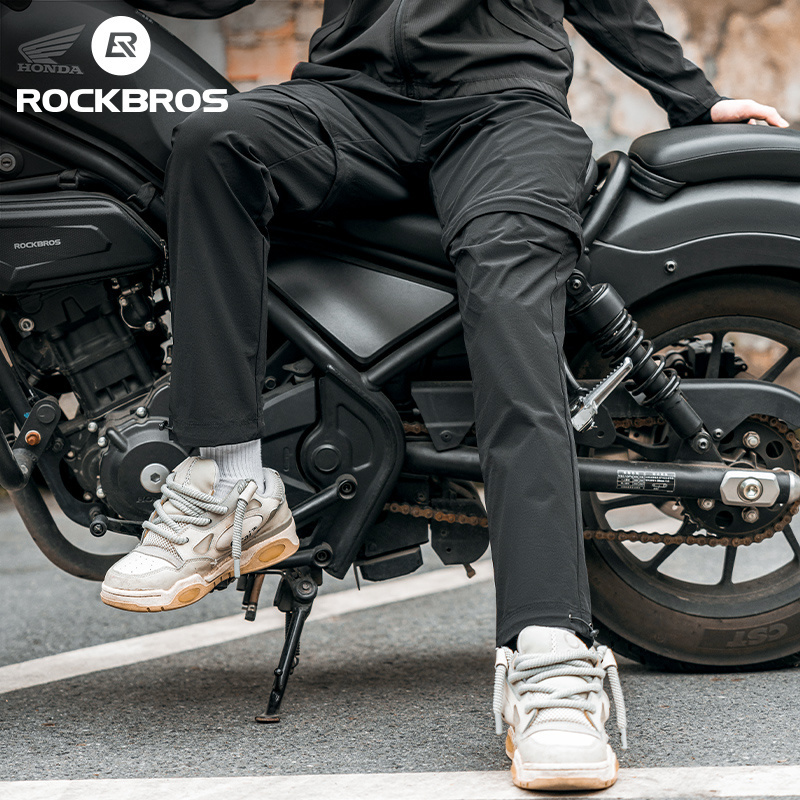 ROCKBROS Quần Có Thể Tháo Rời Quần Short Thể Thao Co Giãn Jogger Đi Bộ Đường Dài Quần Giải Trí Thoáng Khí Người Đàn Ông