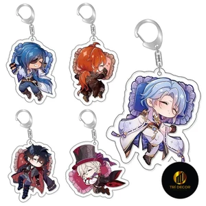 Móc khóa Genshin Impact Ngủ 2 mặt nhựa mica, móc chìa khoá Acrylic anime manga vũ khí mô hình nhân vật game dễ thương