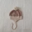 XGB Dễ Thương Pom Đan Mũ Trẻ Em Ấm Nắp Bonnet Thời Trang Sọc Mũ Beanie Chống Gió Ngoài Trời Cần Thiết Cho Bé Gái Và Bé Trai