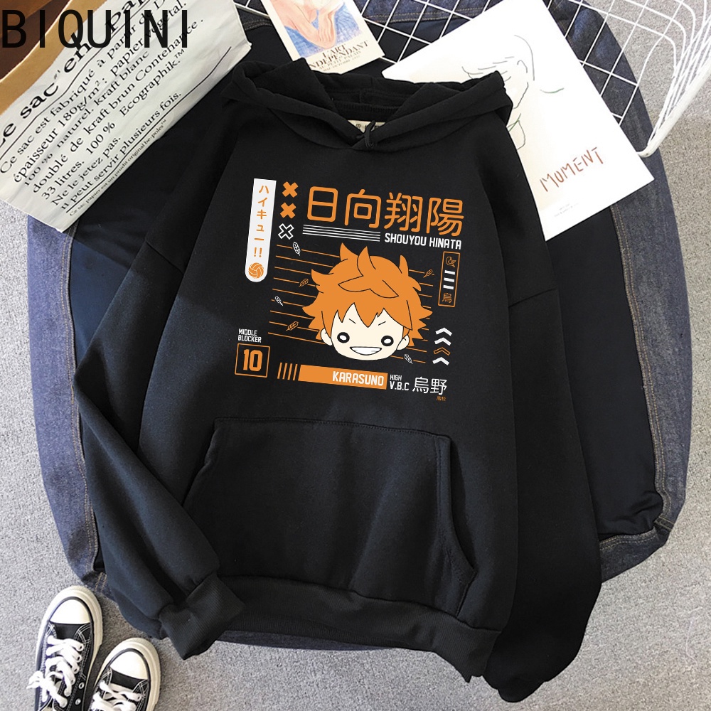 Fly high Let 'S hinata Áo hoodie In Hình haikyuu anime Thời Trang Mùa Đông Cỡ Lớn Dành Cho Nam Nữ