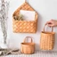 Giỏ đựng đồ nhà bếp MARGREDY, Giỏ dệt tay bằng gỗ trang trí nội thất bằng gỗ, Quà tặng Đồ lặt vặt trong phòng khách Dụng cụ sắp xếp rau quả Giỏ treo tường hoa trái cây