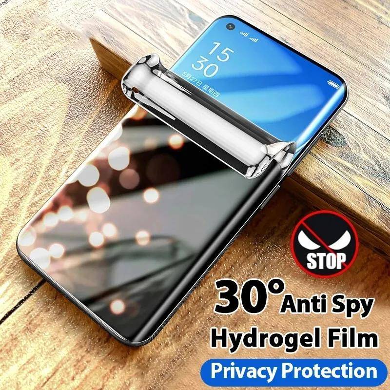 Dành Cho OPPO F19 Plus F21 F19 F17 A2 A1 Pro A98 A77s F23 F19s Chống Gián Điệp Riêng Tư Hydrogel Phim Bảo Vệ Màn Hình Cho OPPO A95 A93 A93s A78 A77 A58 A38 A1 4G 5G