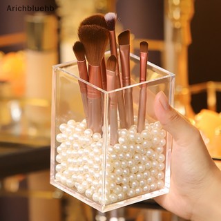 < Arichbluehb > Hộp Đựng Cọ Trang Điểm Bằng Nhựa acrylic Để Bàn Đa Năng