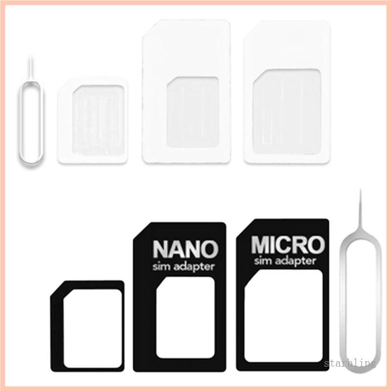 Thẻ Chuyển Đổi nano sim 4 Trong 1 Cho Điện Thoại Thông Minh 4g 5g