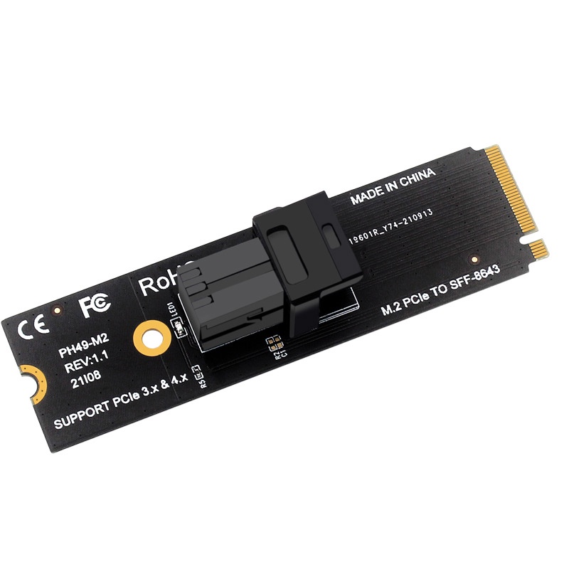 Card Mở Rộng m.2 m key Pcie4.0 Sang sff8643 sff8639 m2 nvme protocol 2.5 u.2 2260 2280 Sd Sang m.2 pcie Thẻ