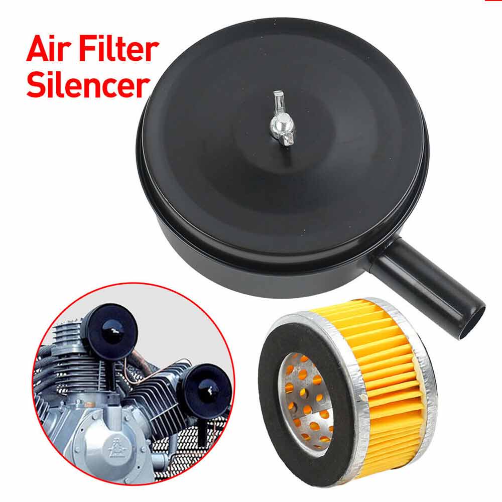 Air Compressor Muffler For piston compressors Noise Metal Attachment