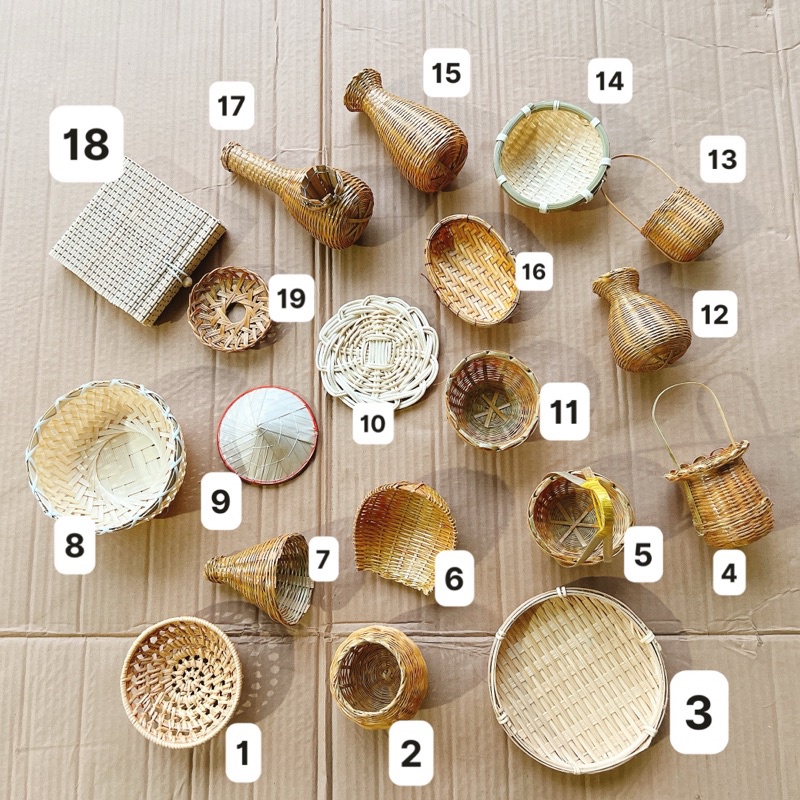 Đồ tre mini trang trí, những chiếc giỏ nhí decor làm điểm nhấn | Shopee ...