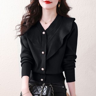 Áo sweater Tay Dài Cổ Chữ v Phong Cách Thời Trang Thu Đông Mới 2023