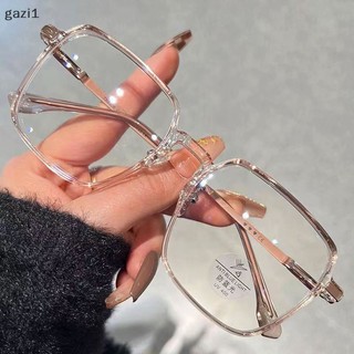 Mắt Kính Gọng Lớn Trong Suốt Chống Ánh Sáng Xanh Thời Trang unisex Garazi1