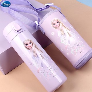 Frozen Trẻ Em Bình Giữ Nhiệt Học Sinh Tiểu Học Chuyên Dụng 316 Thực Phẩm Bé Gái Bình Nước Uống Trực Tiếp Disney