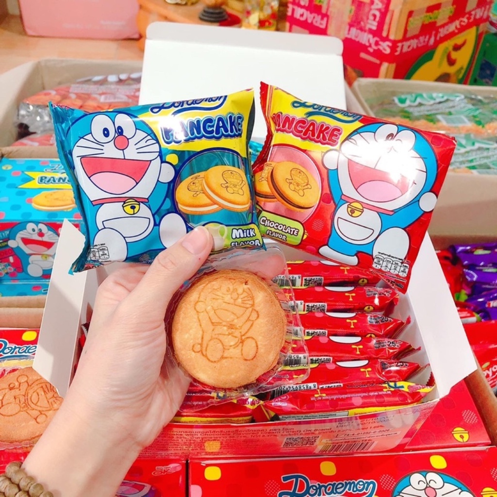 Bánh quy pancake doraemon Thái Lan - Hộp 12 cái | Shopee Việt Nam