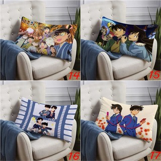 Conan Edogaw Hình Chữ Nhật Gối Thám Tử Lừng Danh Conan Một Mặt In Hình Đệm Polyester Trang Trí Sofa Nhà (Không Có Lõi)