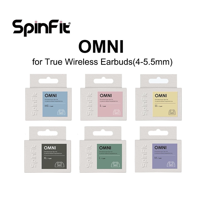 SPINFIT OMNI Spinner Tai Nghe Nhét Tai Không Dây 3.7Mm Đường Kính 1 Cặp Cho sony wf-c700n