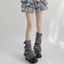 Tất giữ ấm chân dệt kim IAPPORTUNIA, Giày bốt nữ co giãn, Đồng phục JK Nhật Bản Lolita Vỏ chân đa năng