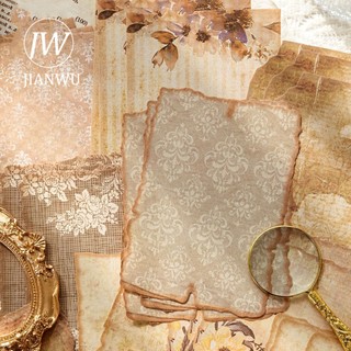 Jianwu 30 Tờ Nhẹ Nhàng Dòng Gió Vintage Hoa Họa Tiết Trang Trí Chất Liệu Giấy Sáng Tạo DIY Tạp Chí Cắt Băng Chất Liệu Văn Phòng Phẩm