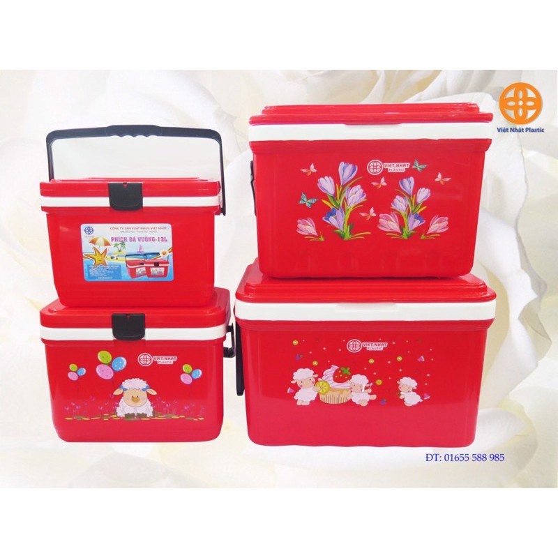 Phích đá giữ nhiệt vuông Việt Nhật 13L-16l-24L-38L AMIZIN