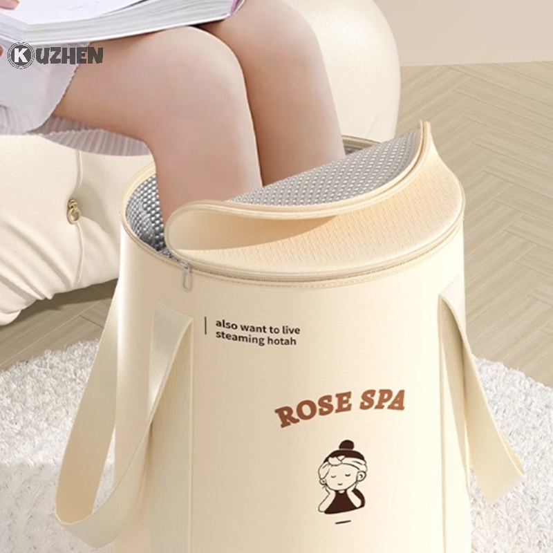 Kuzhen Xô Ngâm Rửa Chân Sức Chứa Lớn Có Thể Gấp Lại Dùng Khi Đi Du Lịch