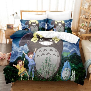 G13 Phim Hoạt Hình Dễ Thương Totoro In Kỹ Thuật Số Bộ Chăn Ga Gối Chăn Ga Gối Nhà Phòng Ngủ Phù Hợp Với Trang Trí Nhà G13