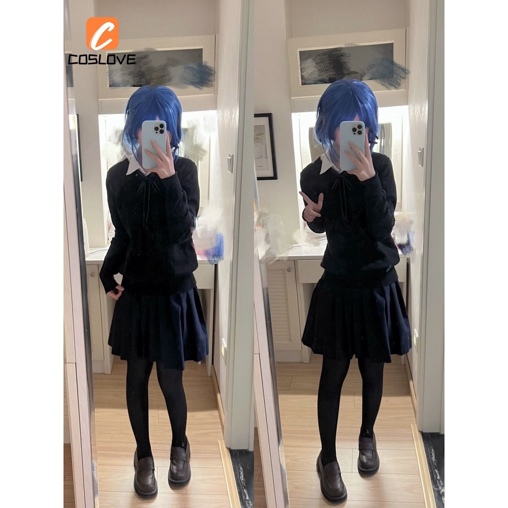 Bộ Đồ Hóa Trang Nhân Vật Bocchi The Rock Ryou Yamada Màu Xám Cho Bé Gái