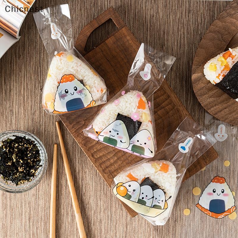 [Chc] Bộ 50 Phim Hoạt Hình Đáng Yêu Cho Túi Bao Bì Gạo Tam Giác Nori Onigiri Túi Sushi Làm Sushi Khuôn Phụ Kiện Bento [VN]