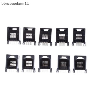 [Bbnzdd] 10 Cái / bộ RJ11 RJ12 6P6C Máy Tính Internet Mạng PCB Jack Ổ Cắm Mới BVAH