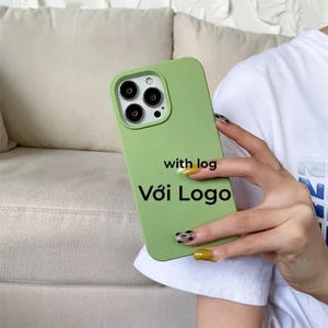 Ốp điện thoại silicon đầy đủ Matcha / Xanh lá cây cho iPhone 17 / 16 / 15 / 14 / 13 / 12 / 11 / Air / Pro Max Xs Max Xr 7P 8Plus mini Plus 7 8 6SP 6S