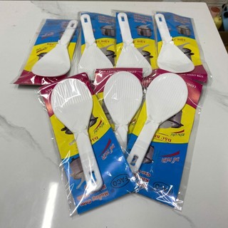 Combo 5 Muôi, Vá xới cơm nhựa việt nhật chống dính, muôn/vá xới cơm nhám chịu nhiệt - Trường An VN