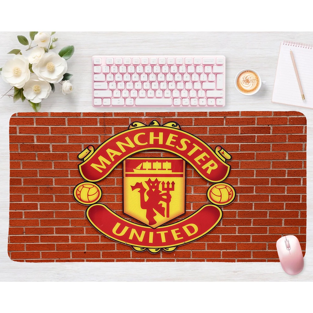 Tấm Lót Chuột laptop Hình Câu Lạc Bộ manchester united Kích Thước 60x30cm