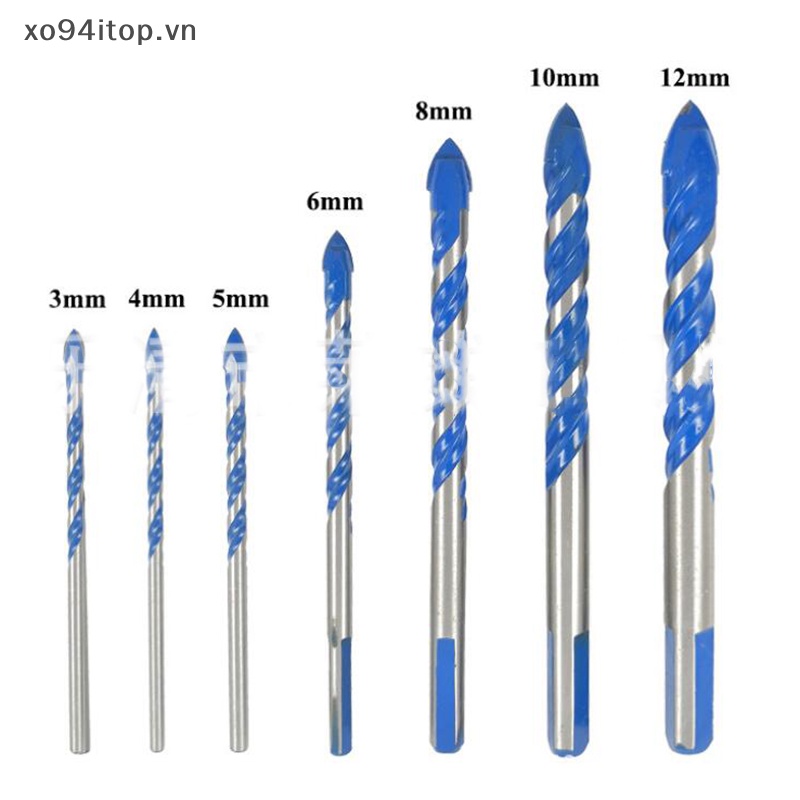 Xoitop 1 Mũi Khoan Xoắn Ốc Chất Lượng Cao Màu Xanh Dương 3mm Đến 12Mm vn