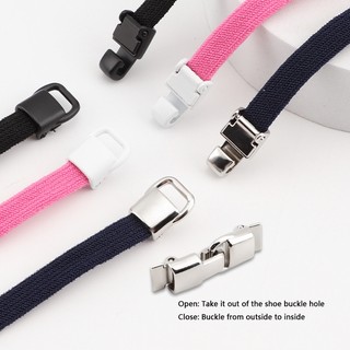 Móc Khóa Không Dây Buộc Dây Giày Flat Bền Co Giãn Dây Giày Cho Giày Thể Thao Người Lớn Trẻ Em Thể Thao Dây Cao Su Dây Giày Phụ Kiện