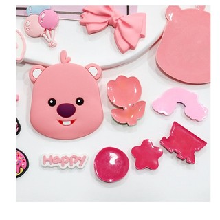 MEOWU Charm dán 3D Bé Hải Ly lớn dễ thương, sticker nổi trang trí đồ dùng học tập laptop, điện thoại