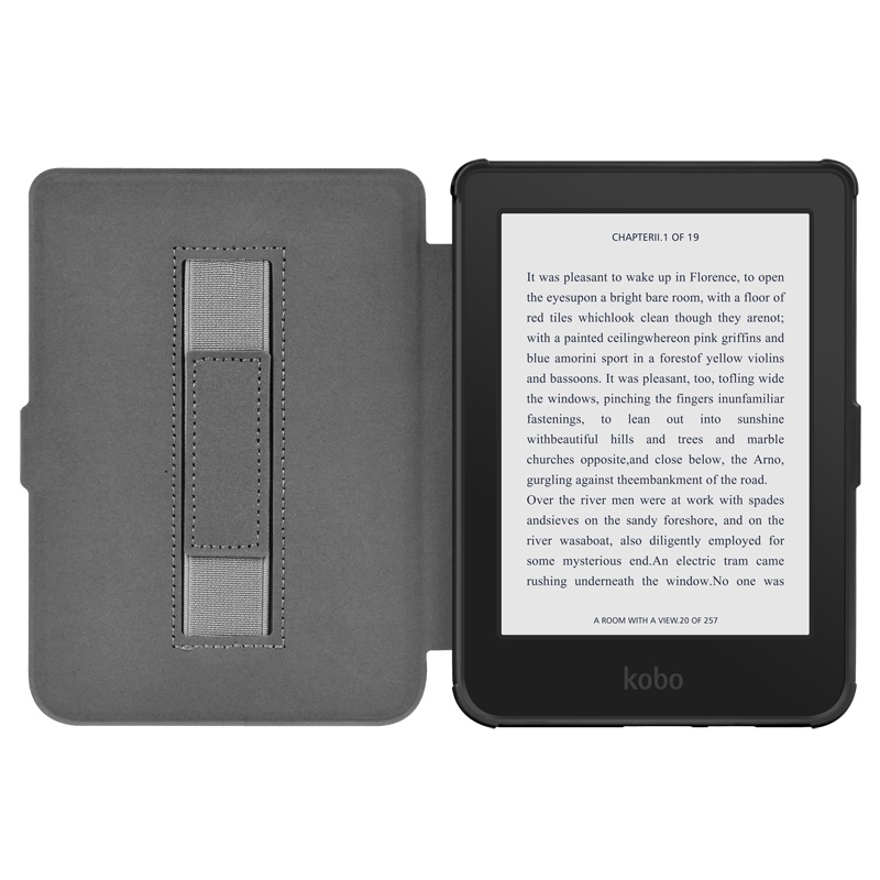 Vỏ Da PU Tương Thích Với kobo Tolino Vision 1 2 3 4 clara HD 2018 shine 3 4 2E kobo màu Claria Tự Động Ngủ Và Đánh Thức Bao Dây Đeo Cổ Tay