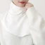 TOPTOOLCX Cổ Giả, Cổ Giả Co Giãn Cao Thời Trang, Khăn Che Cổ Cao Quấn Màu Trơn Đáy Trang Trí Cổ Ramadan Hijab Bao Nam Nữ