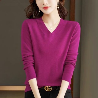 Áo sweater Dệt Kim Cổ Chữ v Dáng Rộng Phong Cách Hàn Quốc Thời Trang Thu Đông 2023 Mới