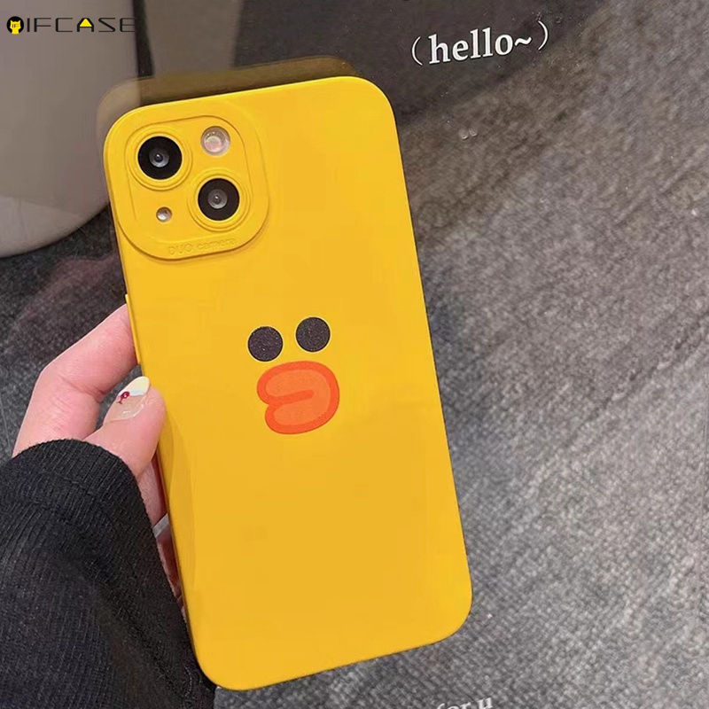 Compatible Ốp Điện Thoại silicone Mềm Dạng Nhám Họa Tiết Hoạt Hình Cho iphone 15 14 plus 13 12 mini pro max