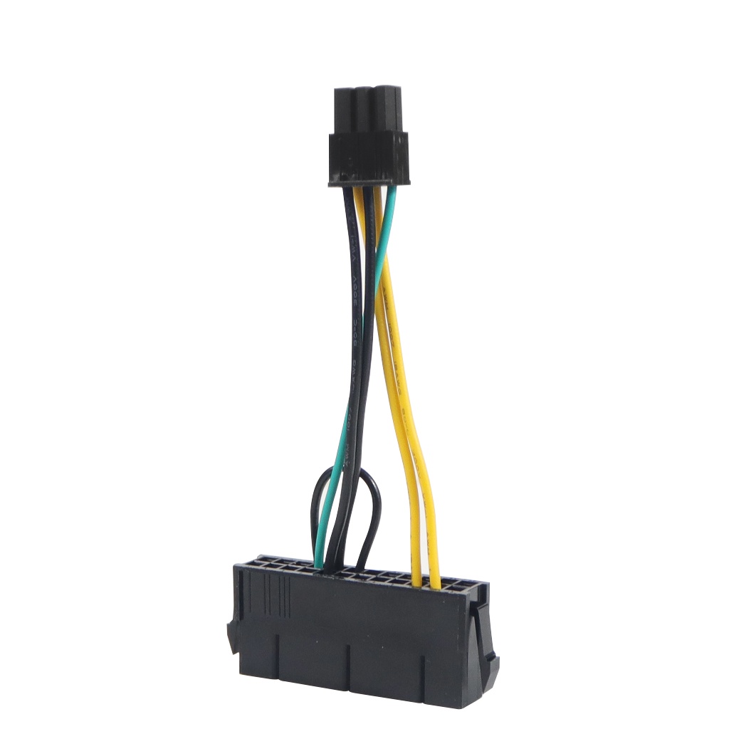 Dây Cáp Nguồn Chuyển Đổi atx 24pin Sang 6pin 24p Sang 6p 18awg Cho lenovo / dell / acer 3050 6 pin