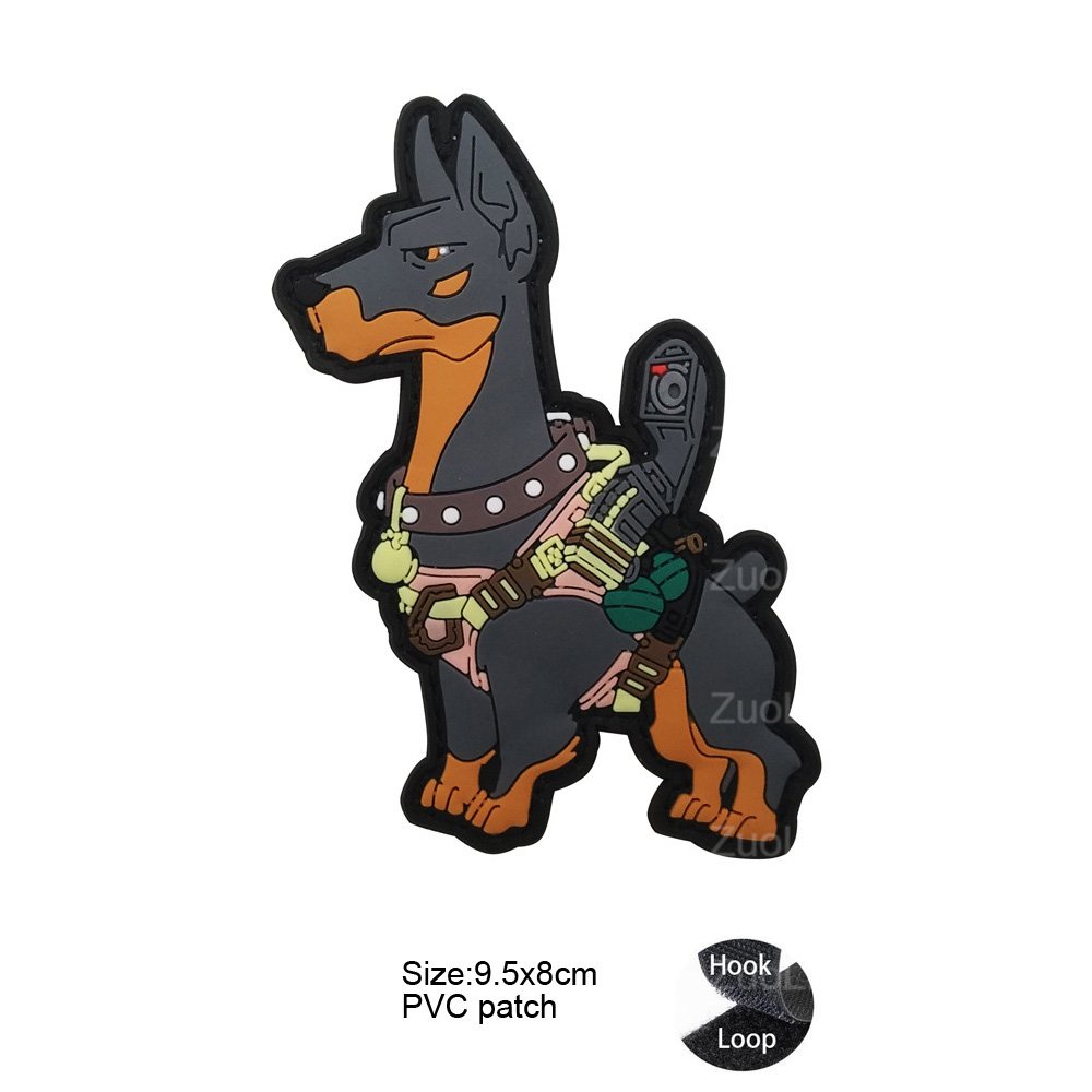 Velcro Miếng Dán Chiến Thuật Chó Series Dạ Quang K9 Chó Paw Họa Tiết Thêu Băng Tay Quần Áo Chó Túi Phụ Kiện Vải Miếng Dán