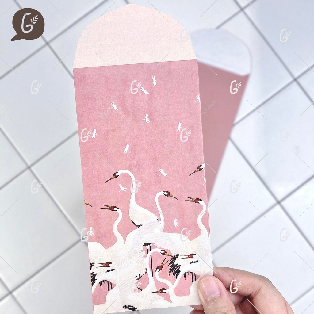 Bao lì xì tết 2025 cao cấp của Gác Xép chất liệu Kraft Nhật nhập khẩu - Mã GX022