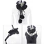 XGB Phục Hưng Tuyn Xù Cổ Cổ Chú Hề Pom Pom Choker Ruffle Cổ Thời Trung Cổ Phong Cách Victoria Trang Phục Cổ