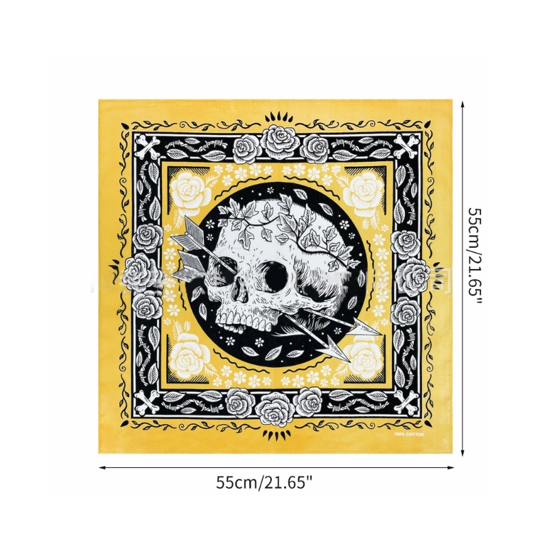 Vic Gothics Skull Headwrap Khăn Turban Bandannas Cho Lễ Hội Ngày Lễ Trang Phục