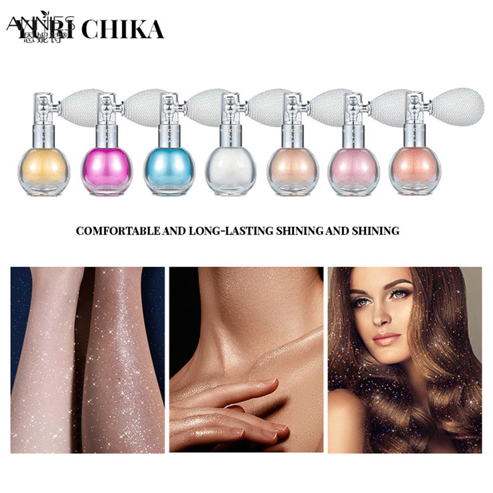 Ảnh 7 Màu Yuri Chika Làm Nổi Bật Cơ Thể Lắc Chân Nữ Cao Cấp Sáng Mặt Đường Viền Làm Sáng Cơ Thể Bronzer Lấp  Nh Trang Điểm Mỹ   * KÍNH 1