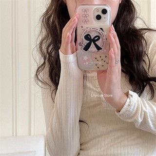 Ốp Điện Thoại Họa Tiết Hoạt Hình Gấu Và Ngôi Sao Dễ Thương Chống Rơi Cho iphone 15 pro max 14 Giá Đỡ