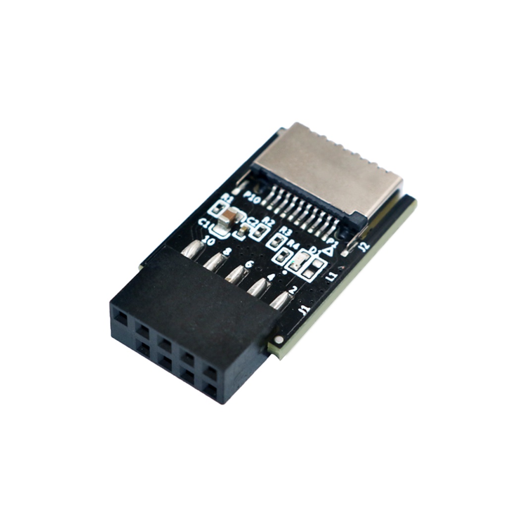 Jmt Ổ Cắm Mở Rộng Chuyển Đổi usb 3.1 Loại C Sang usb 2.0 9pin Với Bộ Chuyển Đổi Đèn led 5v