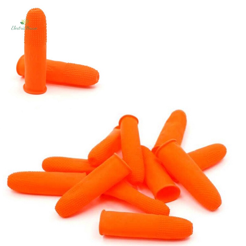 Set 100 Bao Tay Cao Su Tự Nhiên Dày Dặn Bảo Vệ Ngón Tay Khi Làm Móng