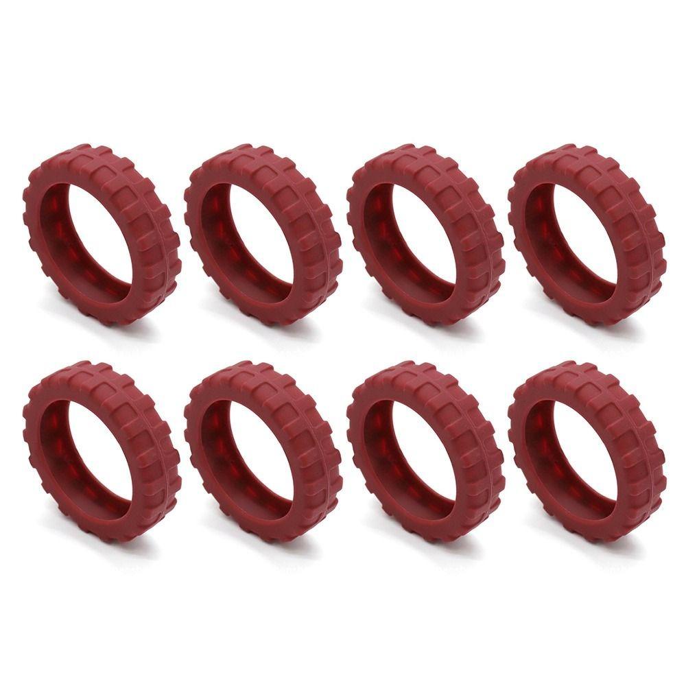 Hobbyin 8 Cái / bộ Giày Bánh Hành Lý Du Lịch, Với Âm Thanh Im Lặng Silicon Vali Bánh Xe Vỏ Bảo Vệ, Bộ Phận Vali Trục Giảm Bánh Xe Mang Hộp Xe Đẩy Bánh Bao
