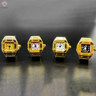[pcwfkef] Nhẫn Đồng Hồ Co Giãn Phong Cách punk hip hop Cá Tính Cho Cặp Đôi